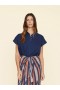 Women Shirts | Xirena Navy Homer Shirt