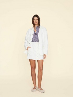 Women Skirts | Xirena White Sydelle Denim Skirt