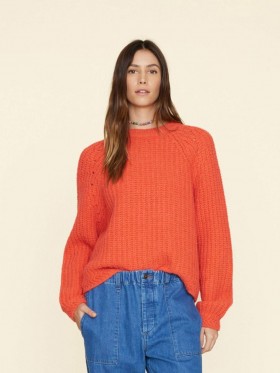 Women Sweaters & Jackets | Xirena Orange Pop Landrey Sweater