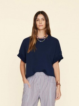 Women Sweats & Tees | Xirena Navy Romeo Sweatshirt