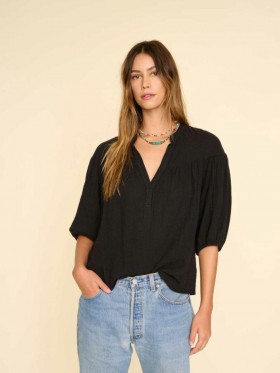 Women Tops | Xirena Black Clem Top