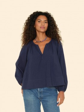 Women Tops | Xirena Navy Harris Top