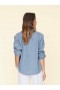  Camisas femininas | Camisa Xirena Azul Acinzentado Beau