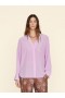  Camisas femininas | Camisa de seda Xirena Orchid Bloom Frances