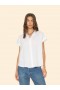  Camisas femininas | Camisa Xirena White Homer