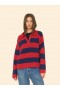  Suéteres e Jaquetas Femininas | Suéter Xirena Benton Vermelho e Azul