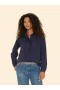  Blusas femininas | Blusa Xirena Caspian azul-marinho