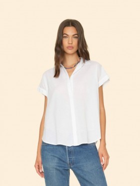 Camisas femininas | Camisa Xirena White Homer