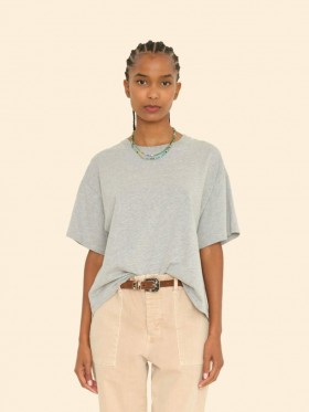 Moletons e camisetas femininas | Camiseta Xirena Palmer cinza mescla