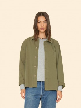 Női pulóverek és dzsekik | Xirena Hazy Sage Perry twill dzseki