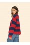  Pulovere și jachete pentru femei | Pulover Xirena roșu albastru Benton