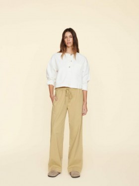  Dambyxor och jumpsuits | Xirena Khaki Gold Dash Twill Pant