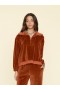  Kadın Eşofmanları ve Tişörtleri | Xirena Brown Sugar Oliver Velour Sweatshirt