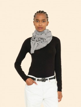  Kadın Aksesuarları | Xirena Kujten Gri Hachiko Bandana