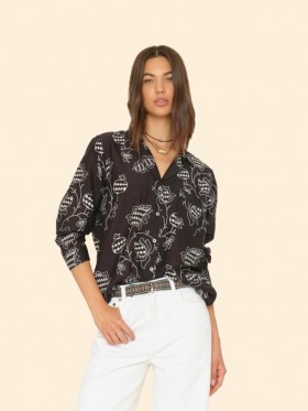  Camisas de mujer | Camisa Xirena negra con pompones
