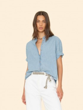  Camisas de mujer | Camisa Xirena Channing azul grisáceo
