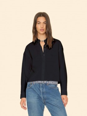  Camisas de mujer | Camisa Xirena Dawson negra brillante