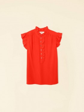  Blusas de mujer | Blusa de seda Xirena Flame Scarlet Brenna