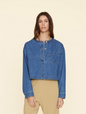  Dametoppe | Xirena Deep Indigo Nicky Denim Top