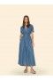  Damesjurken | Xirena Blue Rinse Linnet-jurk