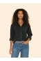 Damesoverhemden | Xirena Washed Black Asher Twill Overhemd