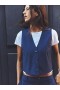 Dames Truien & Jassen | Xirena Navy Melange Vinny Vest