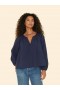  Dames Tops | Xirena Navy Harris Top