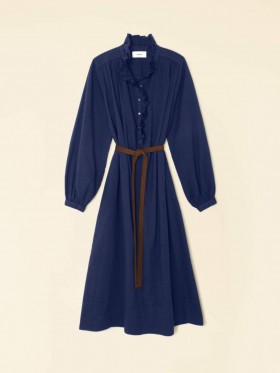  Damesjurken | Xirena Navy Caspy-jurk