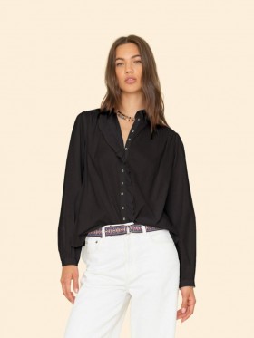  Damesshirts | Xirena Zwart Nicholson Shirt