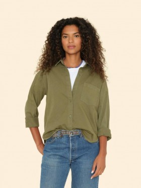 Damesshirts | Xirena Hazy Sage Asher Twill Shirt