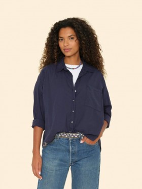  Damesshirts | Xirena Navy Jordy Shirt