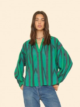  Dames Tops | Xirena Green Woods Romi Top