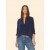  Damesoverhemden | Xirena Navy Beau Silk Overhemd