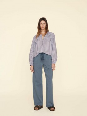  Pantalons et combinaisons pour femmes | Pantalon en sergé Xirena bleu tempête Dash