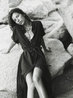  Damenkleider | Xirena Schwarzes Linnet-Kleid