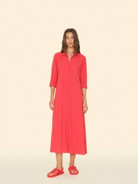  Damenkleider | Xirena Racing Rotes Bodenkleid