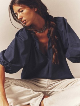  Damenoberteile | Xirena Navy Jules Top