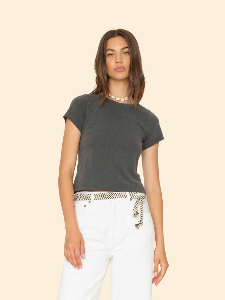 Women Sweats & Tees | Xirena Vintage Black Pixie Tee